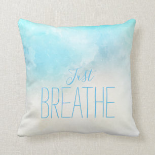 Coussin Plage Aquarelle Respirer Simplement