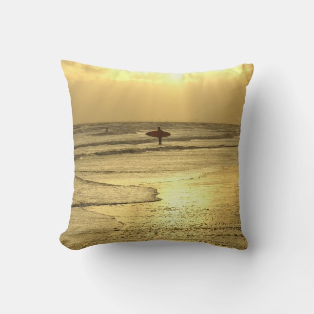 Coussin Plage au coucher du soleil (Recto)