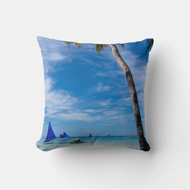 Coussin Plage blanche | Boracay, Philippines (Recto)