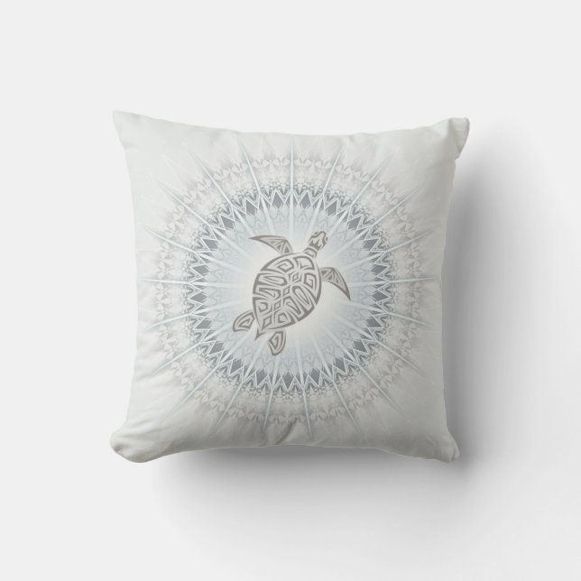 Coussin Plage bohème animal poussiéreux B|leu (Recto)