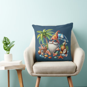 Coussin plage cool gnome