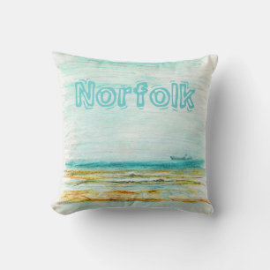 Coussin Plage dans Mundesley, Norfolk par la cuisinière
