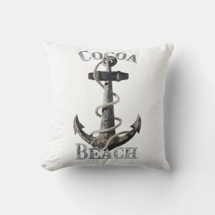 Coussin Plage de Cocoa Floride Vacation Ancre nautique