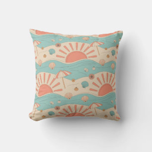 Coussin Plage de coucher de soleil