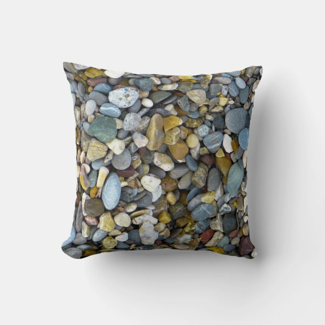 Coussin plage de galets (Recto)