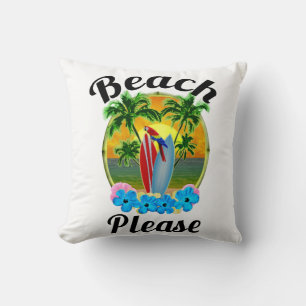 Coussin Plage de l'île tropicale : Lumière