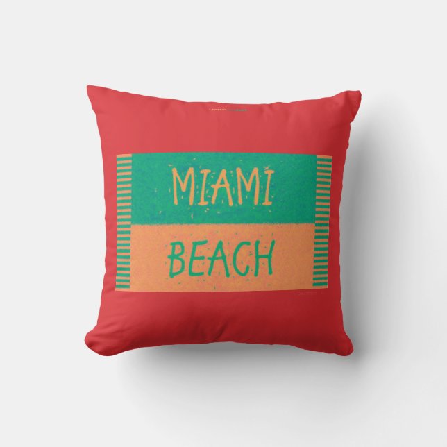 COUSSIN PLAGE DE MIAMI (Recto)