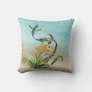 Coussin Plage de poissons tropicaux Pillow