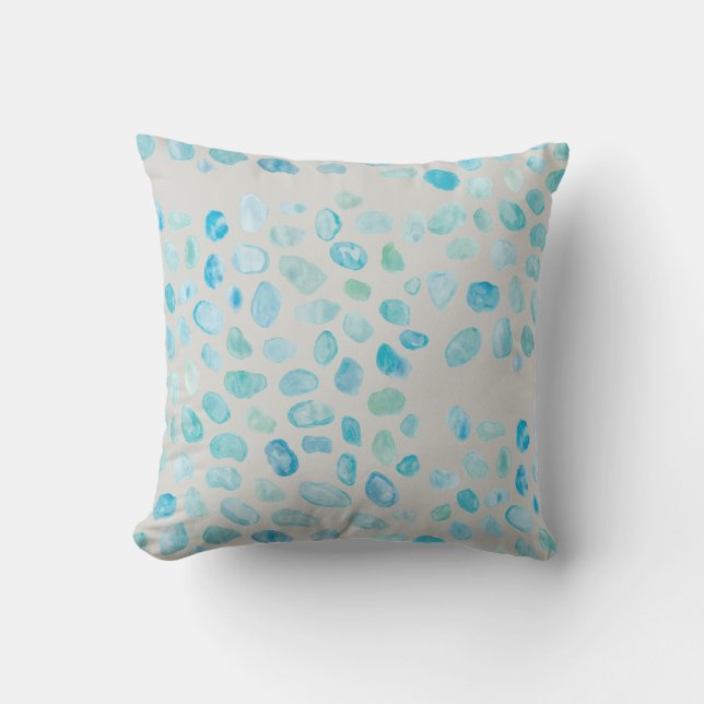 Coussin Plage de verre de mer Jeu d'oreiller (Recto)