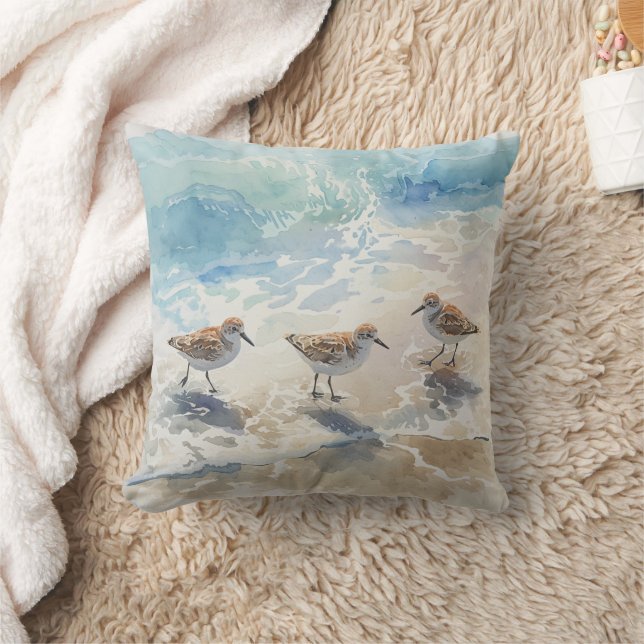 Coussin Plage des Bécasseaux Art (Couverture)