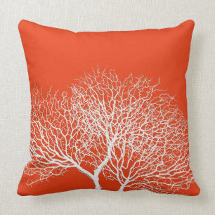 Coussin Plage d'Orange de Coral Profond