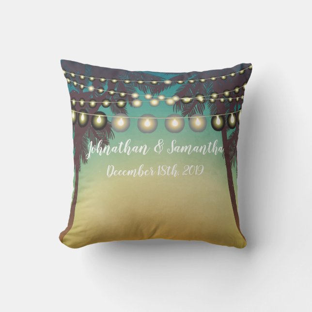 Coussin Plage d'oreiller de 16 x 16 pouces personnalisée S (Recto)