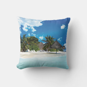 Coussin Plage exotique