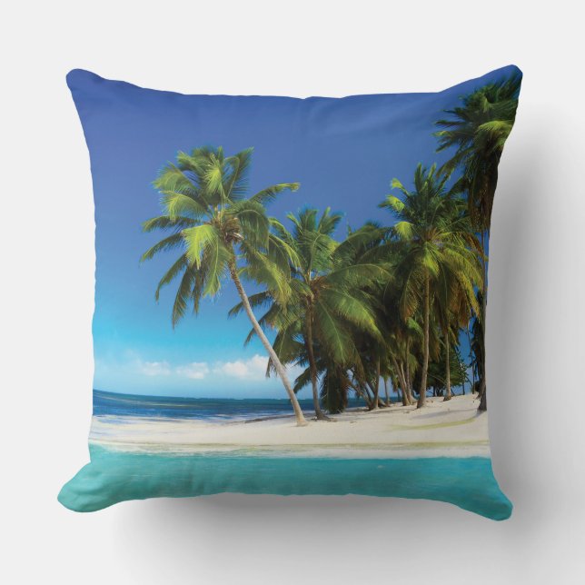 Coussin Plage exotique (Recto)