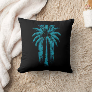 Coussin Plage Hawaïenne Été Vacances Tropicales Palmier