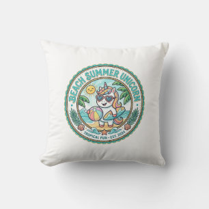 Coussin Plage licorne été licorne POD prêt à porter Gra