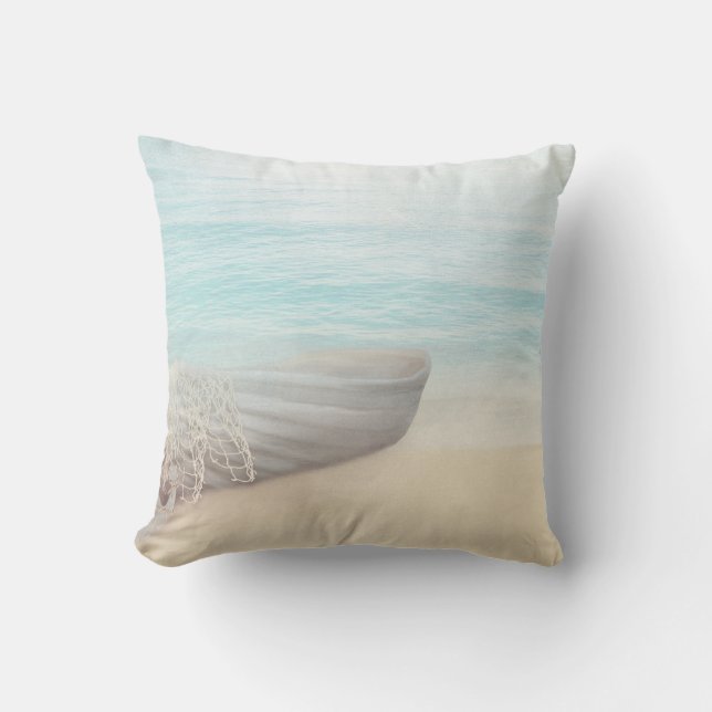 Coussin Plage nautique avec Rowboat & Fishing Net (Recto)