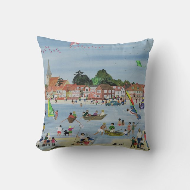 Coussin Plage occupée (Recto)