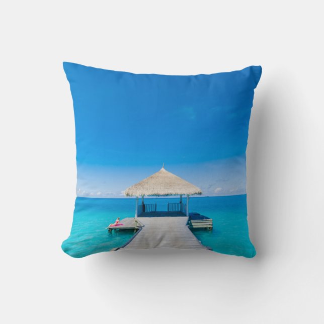 Coussin Plage Paradise | Station tropicale, Maldives (Recto)