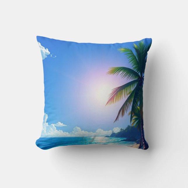 Coussin Plage pittoresque (Recto)