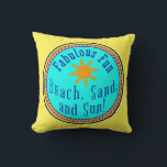 COUSSIN PLAGE, SABLE ET SOLEIL ! FABULEUX FUN SUNNY PARTI<br><div class="desc">Prêt pour la PLAGE ? Vous êtes juste à temps pour obtenir ce Fabulous Fun BEACH SAND AND AND SUN design sur les produits Zazzle! Rappelez-vous les cadeaux dont vous avez besoin et les personnes spéciales qui aiment les journées ensoleillées chaudes plage. N'oubliez pas d'obtenir quelque chose de VanOmmeren pour...</div>