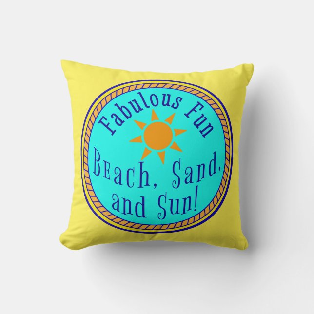 COUSSIN PLAGE, SABLE ET SOLEIL ! FABULEUX FUN SUNNY PARTI (Recto)
