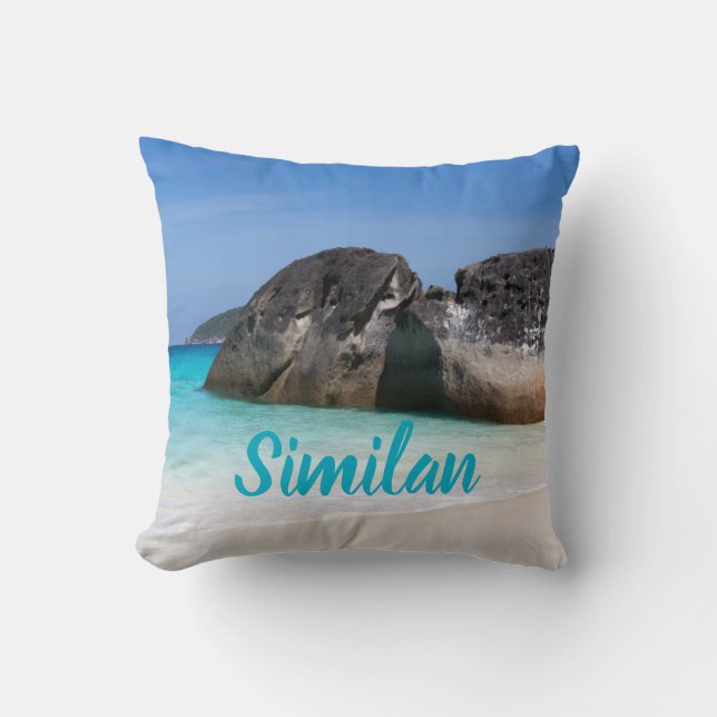 Coussin Plage Similaire Andaman Sea Phuket Thaïlande cadea (Recto)