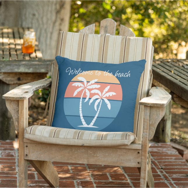 Coussin Plage Tropical Island Plage Plage Bord de mer Ocea (Chaise)