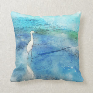 Coussin Plage tropicale dans le bleu turquoise d'Aqua Turq