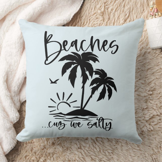 Coussin Plages 'Cuz We Salty (Couverture)