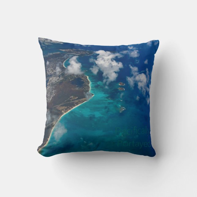 Coussin Plages hawaïennes (Recto)