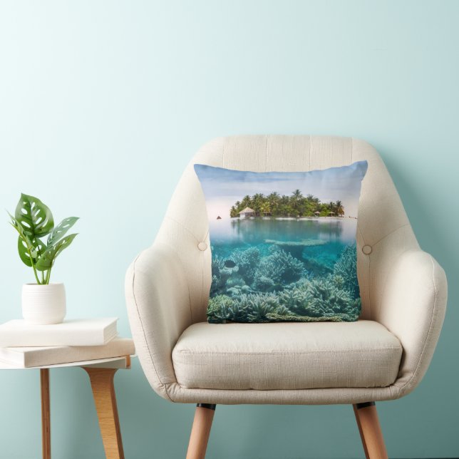 Coussin Plages tropicales | Ari Atoll Maldives (Chaise)