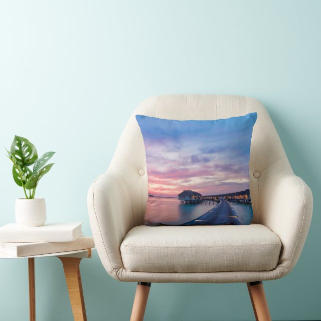 Coussin Plages tropicales | Bungalows Maldives (Chaise)