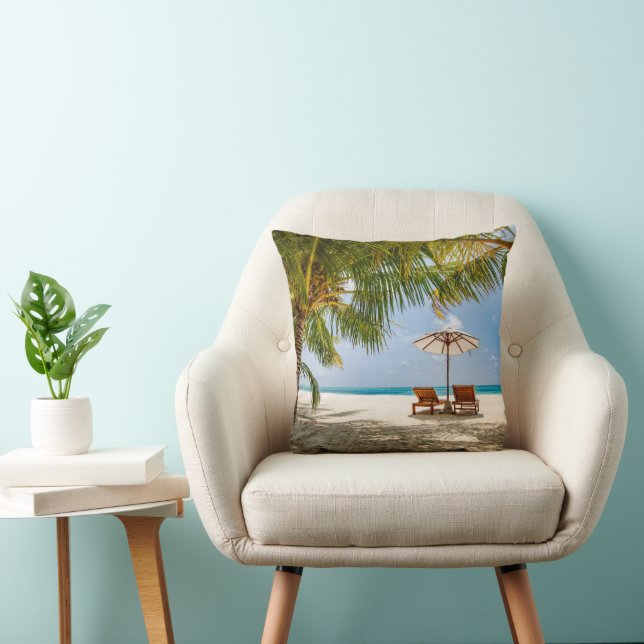 Coussin Plages tropicales | Plage République Dominicaine (Chaise)