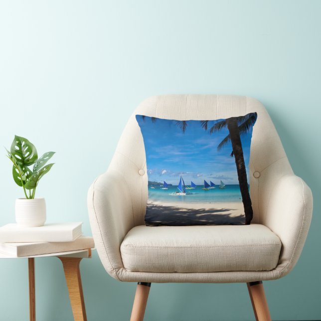 Coussin Plages tropicales | White Beach Boracay Philippine (Chaise)