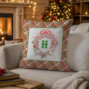 Coussin Plaid 12 Jours de Noël Blason Monogrammé