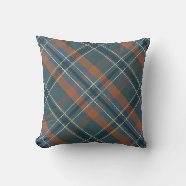 Coussin Plaid Automne  (Recto)