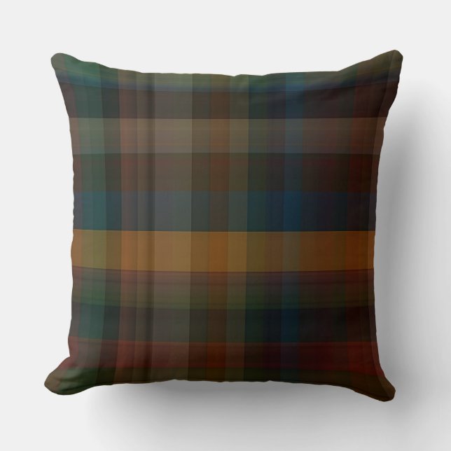 Coussin Plaid coloré (Recto)