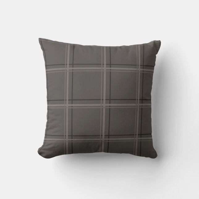 Coussin Plaid de fenêtre au charbon chaud de luxe (Recto)
