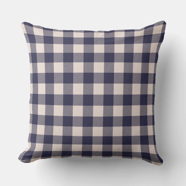 Coussin Plaid de la Marine Blue Buffalo | Ferme urbaine (Recto)