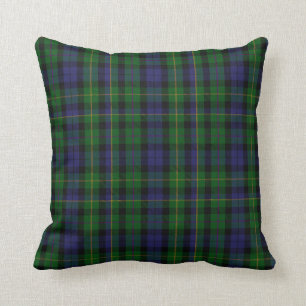 Coussin Plaid de tartan traditionnel de clan de MacBride