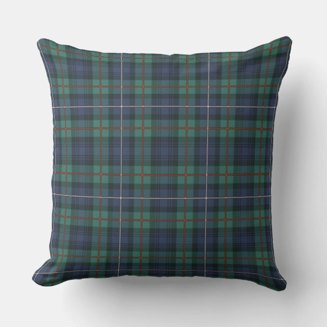 Coussin Plaid Rustic Tartan Motif Robertson Classic (Recto)