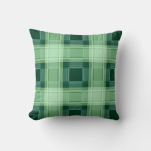 Coussin Plaid vert