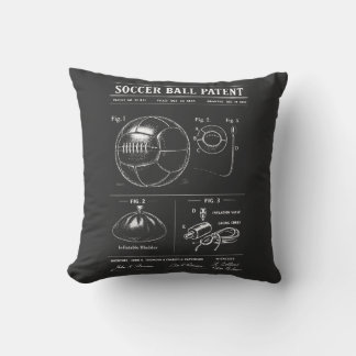 Coussin Plan de brevet de ballon de football