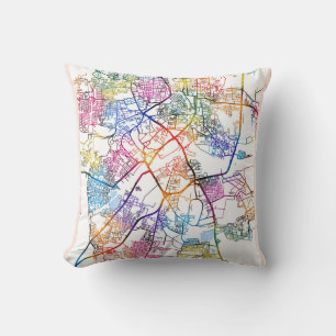 Coussin Plan de la ville de Tiruchirappalli Tamil Nadu