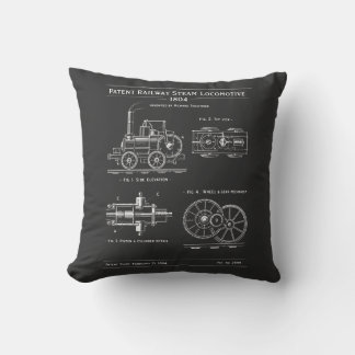 Coussin Plan de locomotive à vapeur
