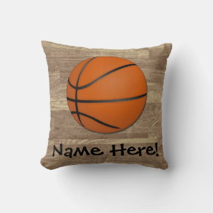 Coussin Plancher en bois de basket-ball personnalisé
