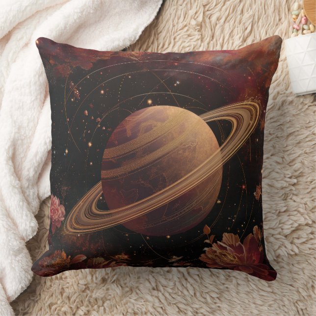Coussin Planète Cristal Cosmos Violet Onirique (Couverture)