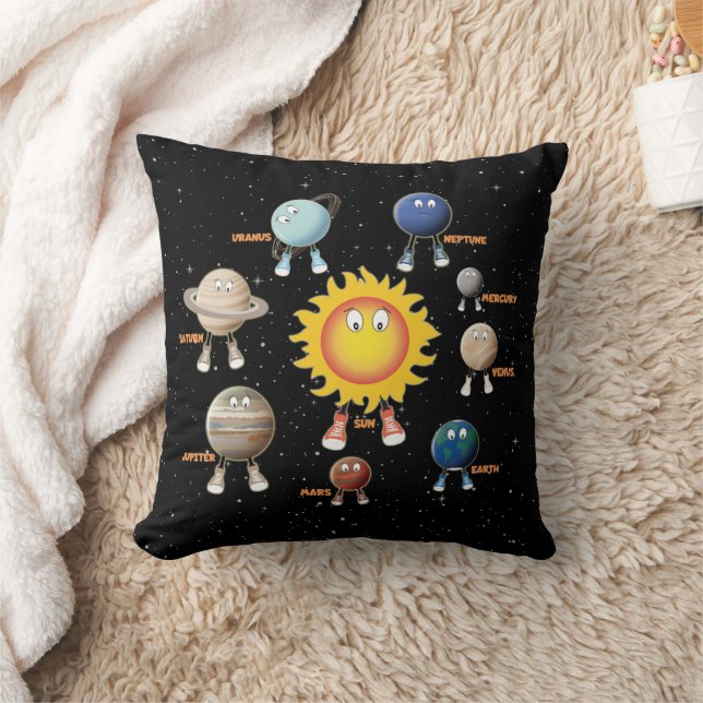 Coussin Planètes et système solaire (Couverture)