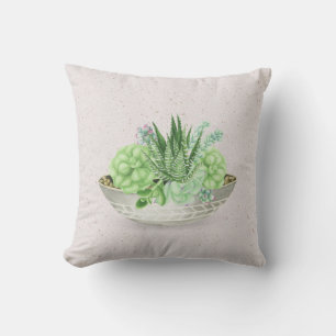 Coussin Plante à pots Succulent sur Terrazzo